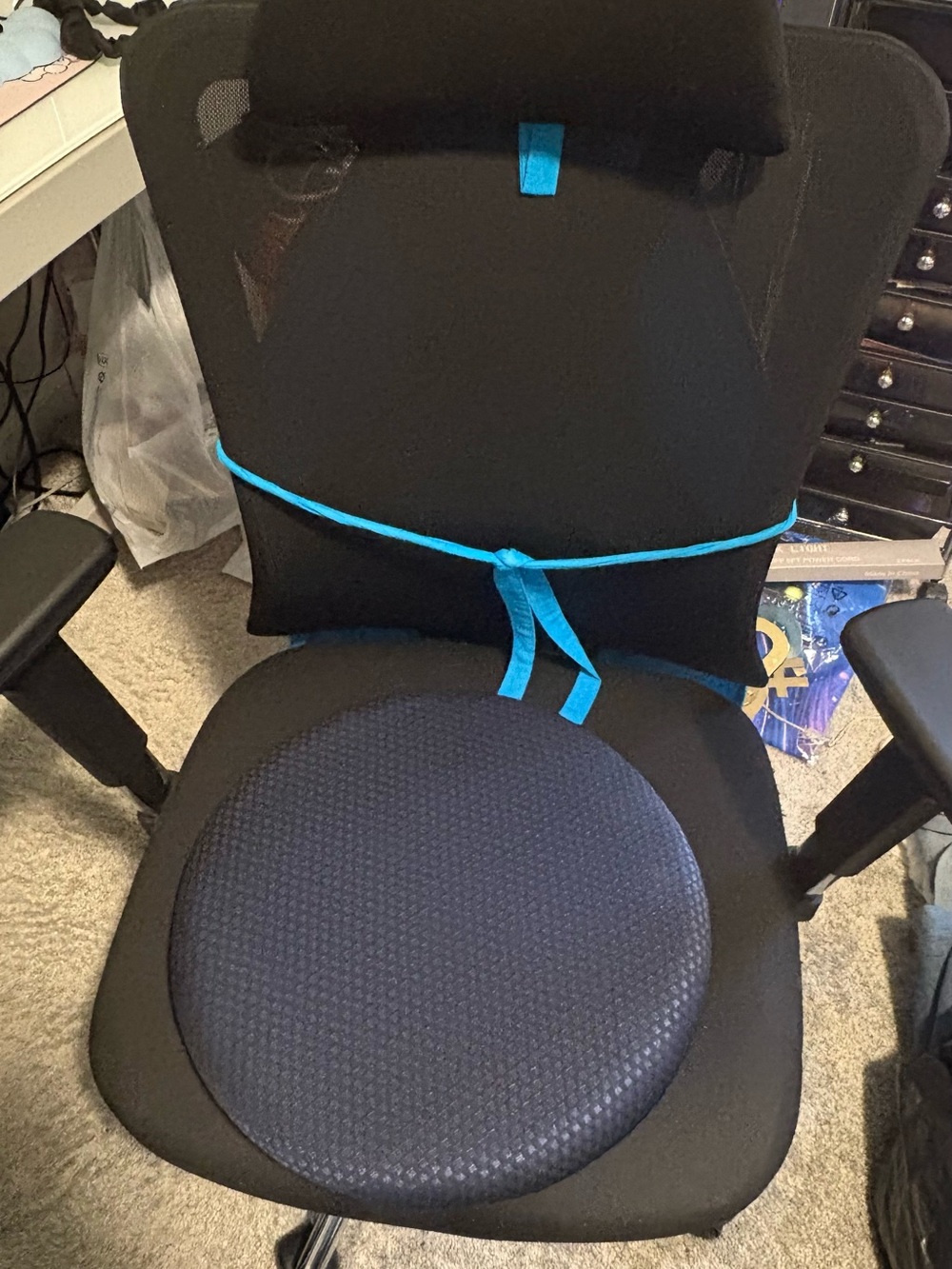 Navy Blue Swivel Seat Cushion
